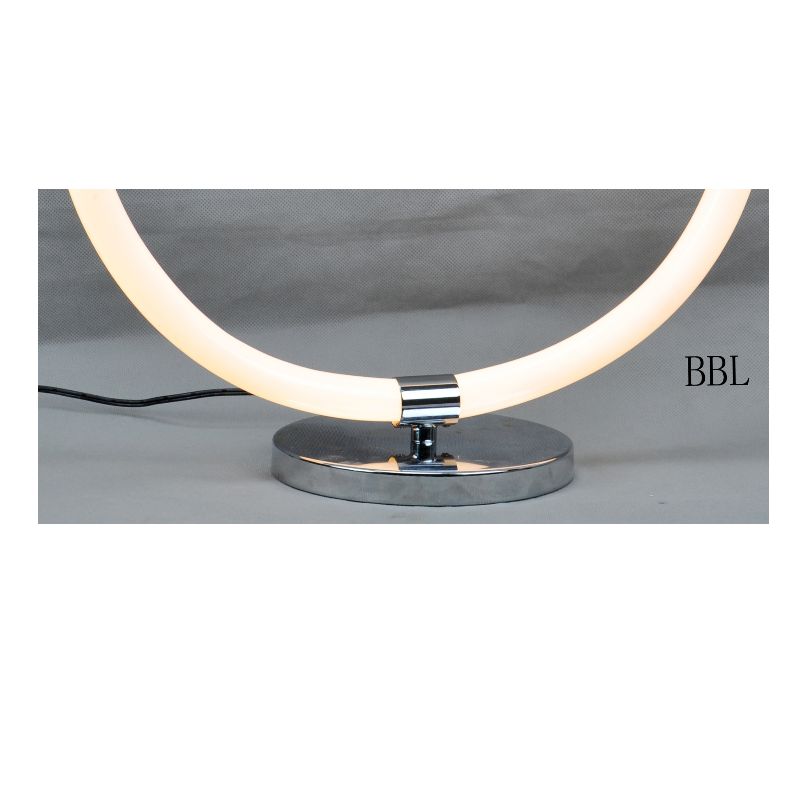 Candeeiro de mesa LED com tubo redondo de acrílico