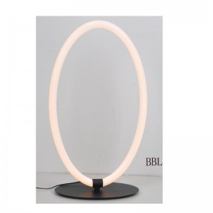 Lâmpada de mesa LED com Tubo de acrílico oval